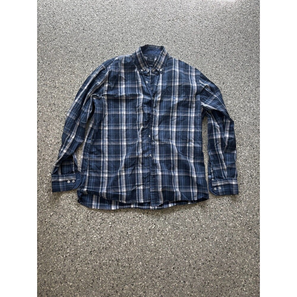 TailorByrd Plaid Long Sleeve Button Down size Large